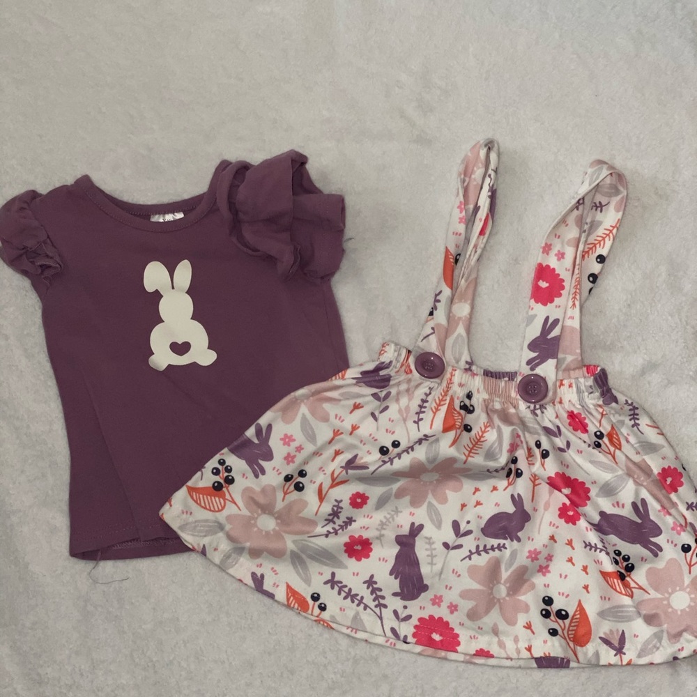 2t Easter overall skirt